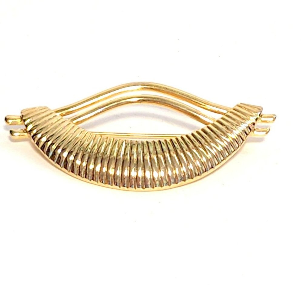 Vintage Mient Gold Tone Abstract Large Brooch Pin
